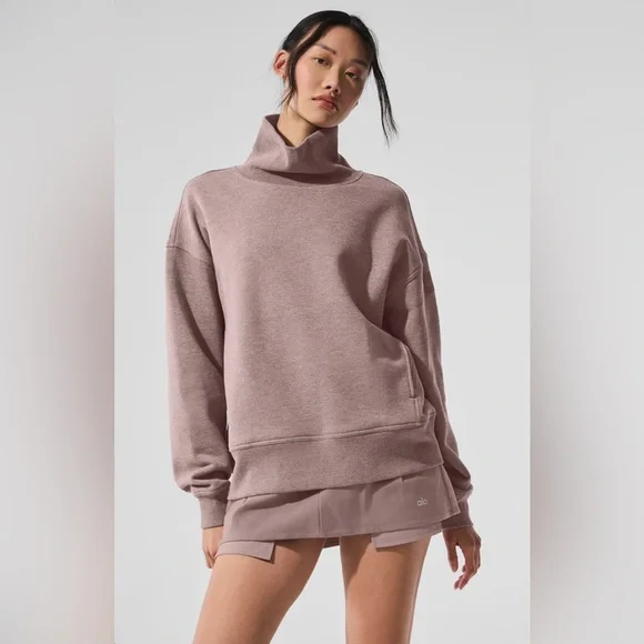 alo hazy mock neck pullover | size xs - Picture 1 of 5